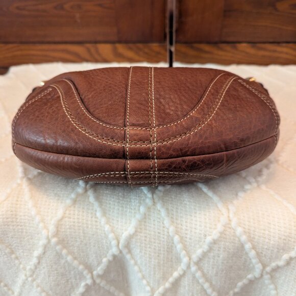 Coach Vtg Dylan Soho Pebbled Leather Hobo Bag Braided Handle - Picture 6 of 12